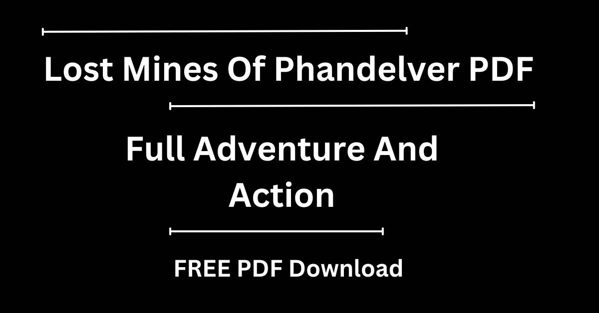 Lost Mines Of Phandelver PDF