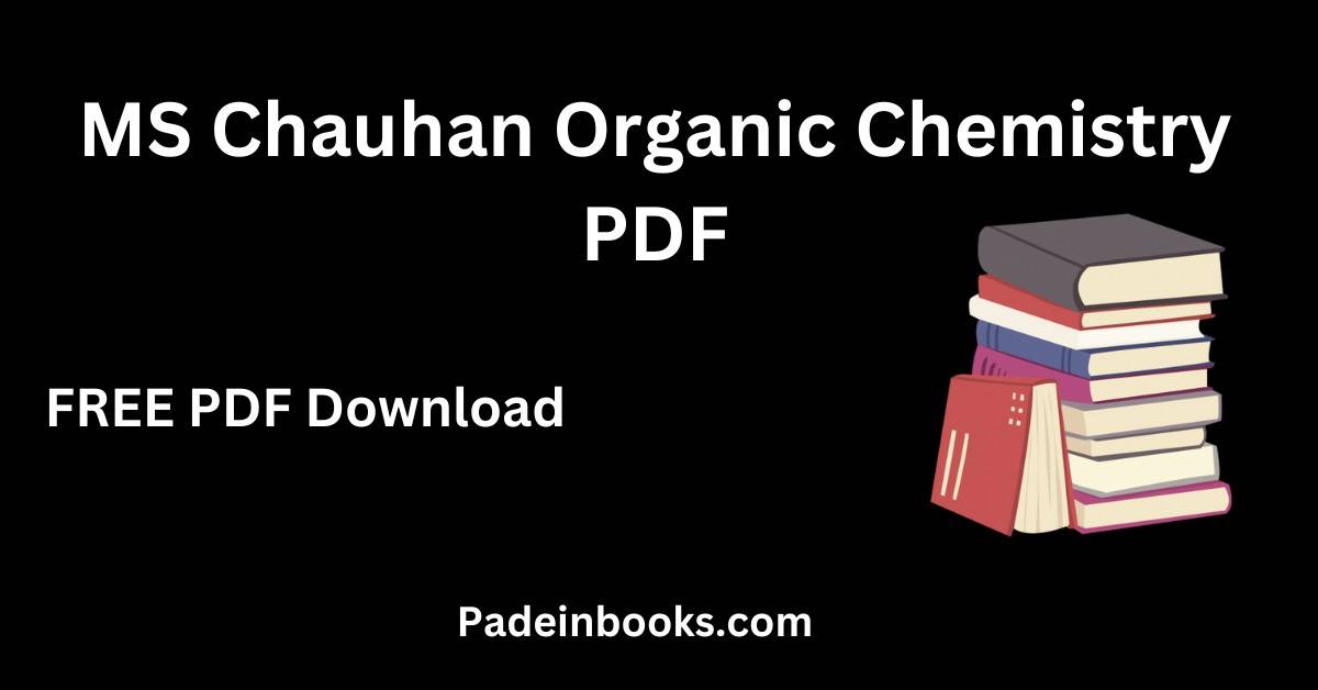 MS Chauhan Organic Chemistry PDF